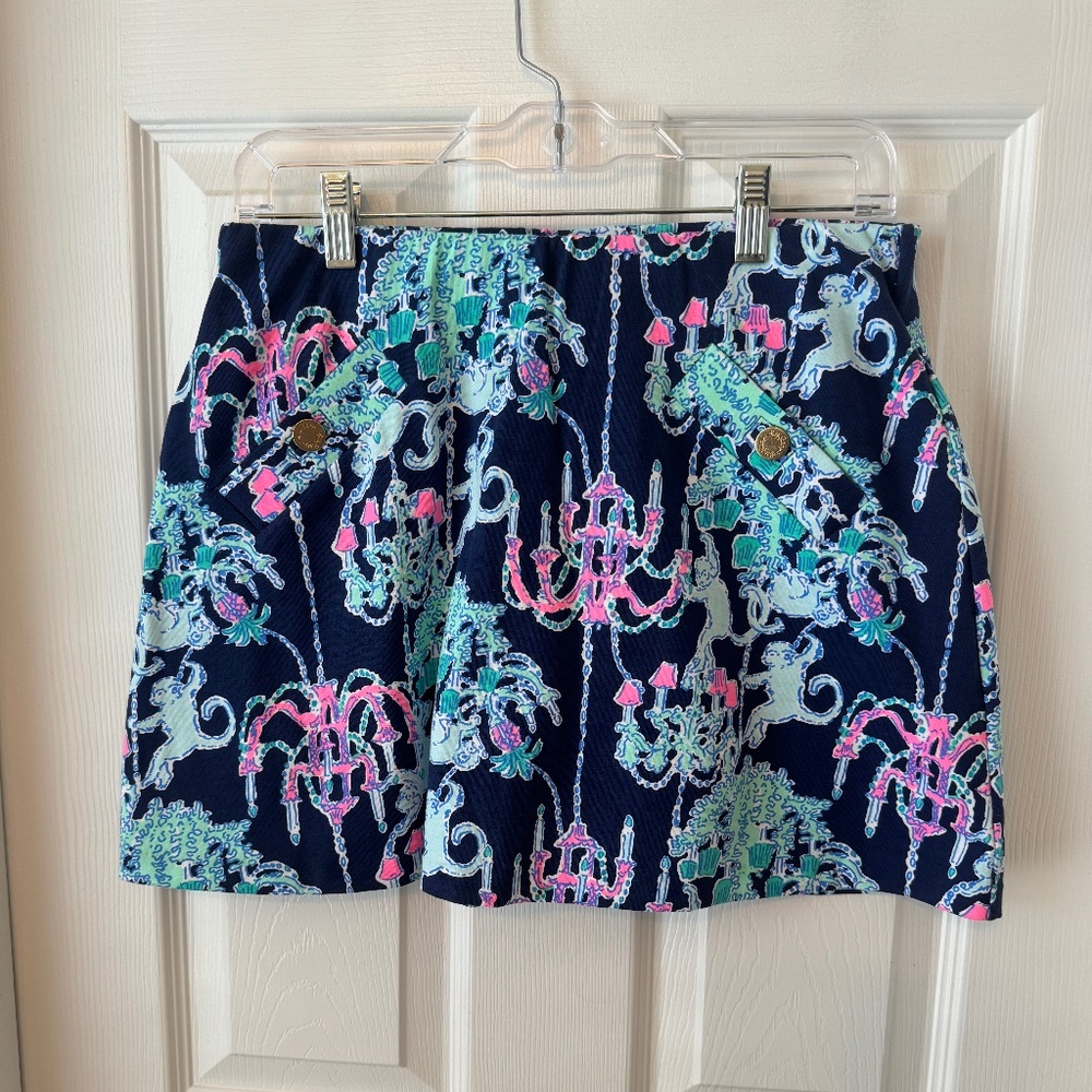 Lilly Pulitzer Madison Skort Pop Up Monkey Trouble Small